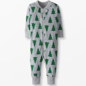 Hanna Andersson Tree Forest Woods Baby Zip Sleeper In Organic Cotton Onesie